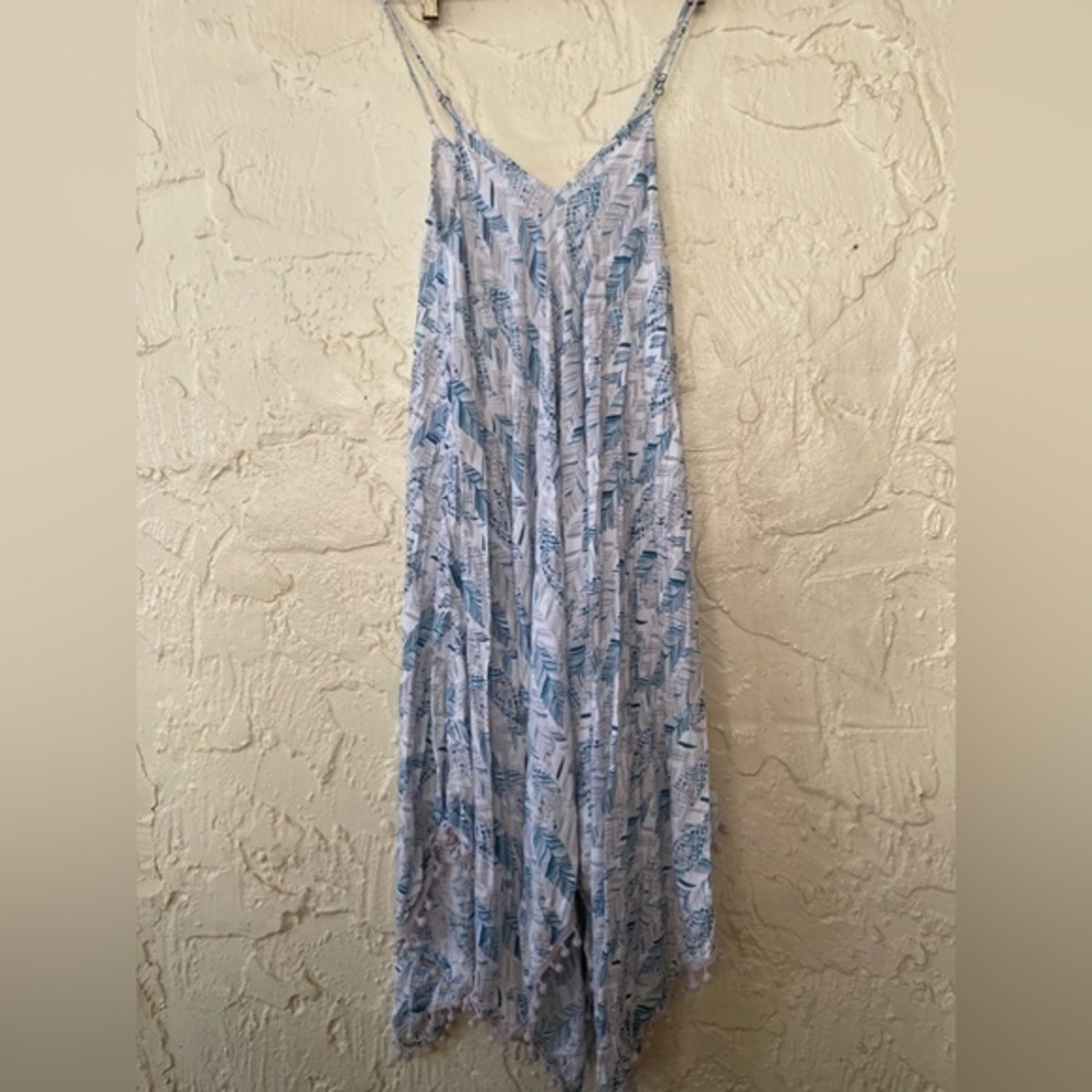 Goa Blue White Beach / Swim Cover Or Sundress (XL)